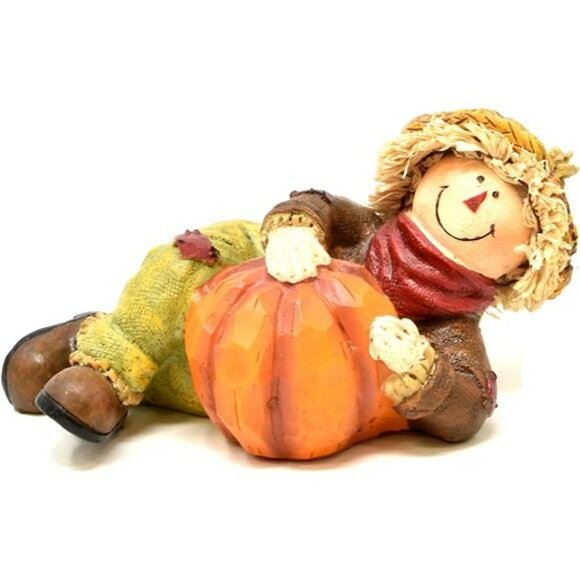 Gift Boutique Harvest Scarecrows Table Decor Figurines with Pumpkins - 3 - Picture 2 of 4
